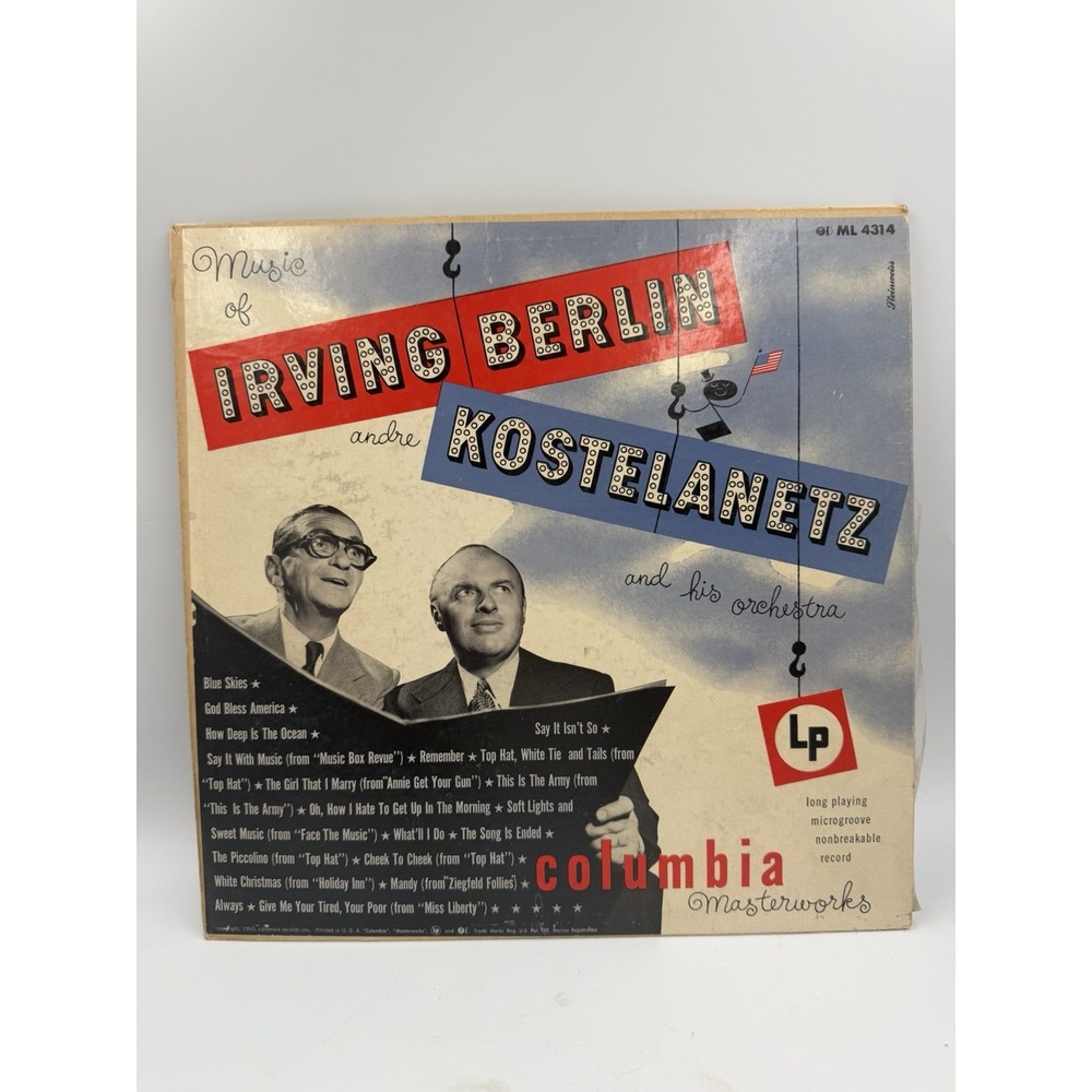 Music of Irving Berlin/Andre Kostelanetz and his Orchestra - 12" LP